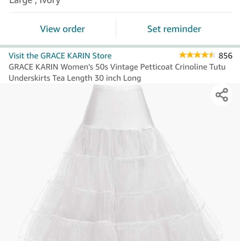 Bridal Petticoat Size Large